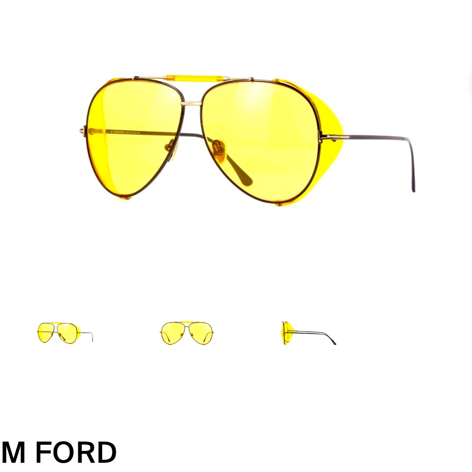 Tom Ford - Ft 0900 Jack-02 01e Black Frame Yellow Lens